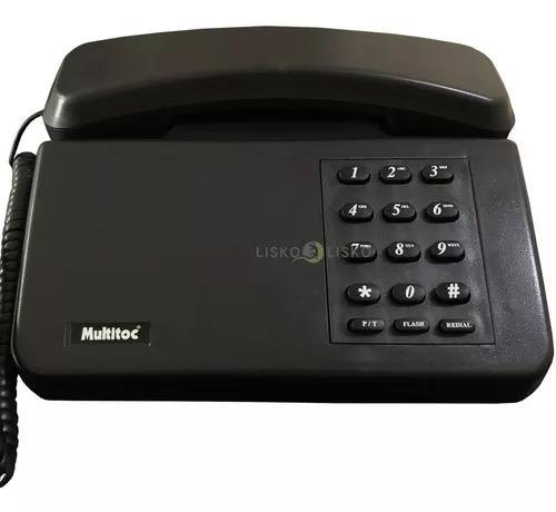 Telefone Padrão Com Fio E Chave Multitoc Preto