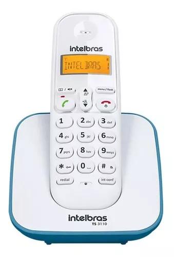 Telefone S/ Fio Com Identificador Chamadas Intelbras Ts3110