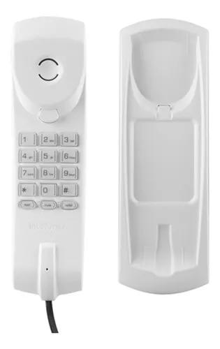 Telefone Tc 20 Branco Com Fio Slim P/mesa E Parede Simples