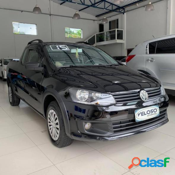 VOLKSWAGEN SAVEIRO TRENDLINE 1.6 T.FLEX 8V CE PRETO 2015 1.6