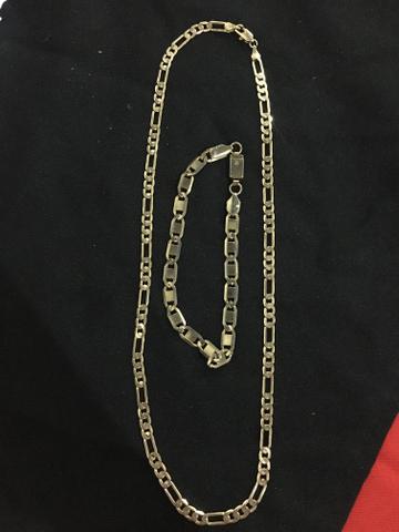 Vendo cordão e pulseira masculina