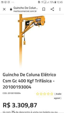 Vendo guincho CSN 400 kg 2018