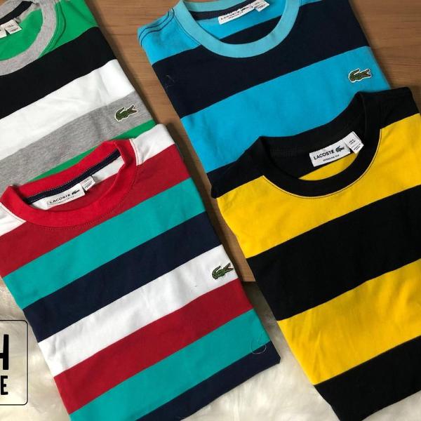 blusas lacoste listrada