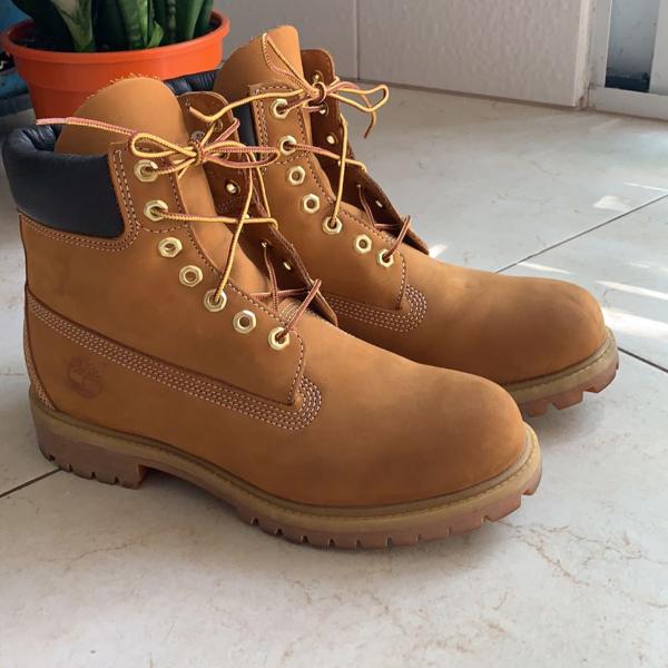 bota couro timberland