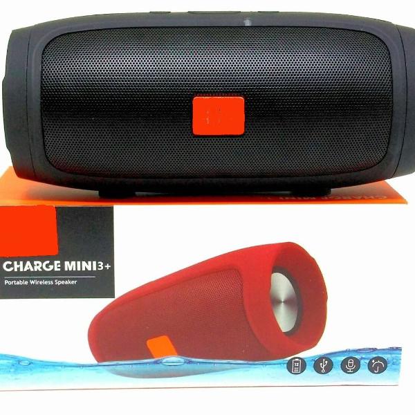 caixa de som portátil - charge 3 mini - preto