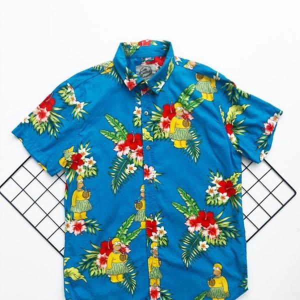 camisa havaiana homer simpson