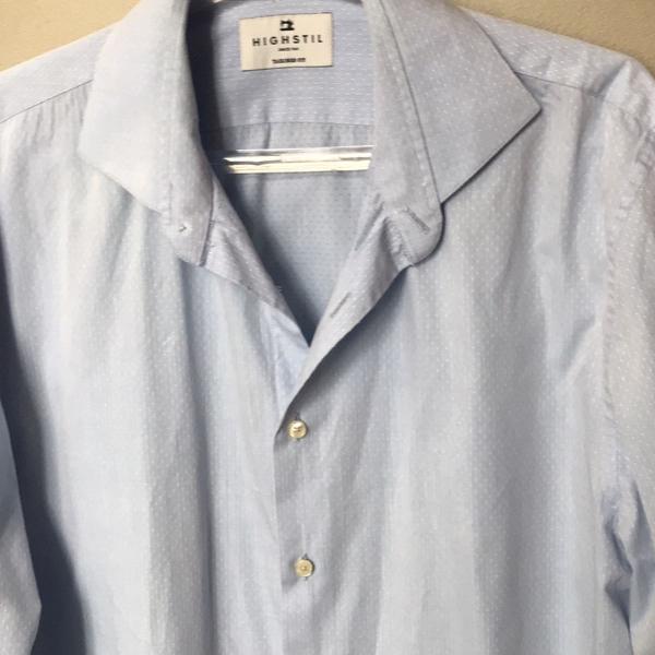 camisa highstil masculina azulada