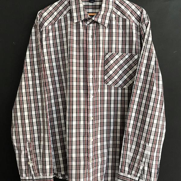 camisa masculina xadrez hering