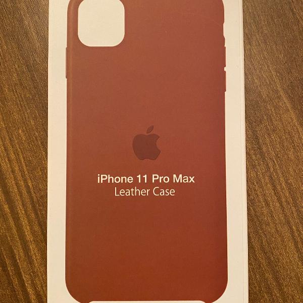 capa de couro iphone 11 pro max