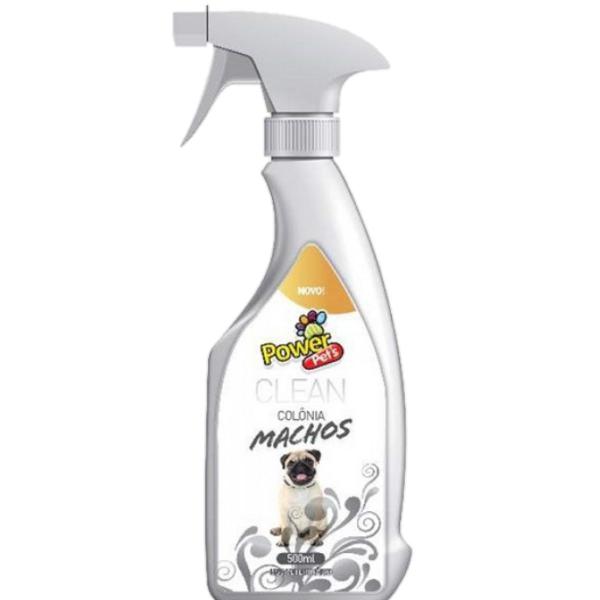 colonia power pets macho para cães e gatos 500 ml