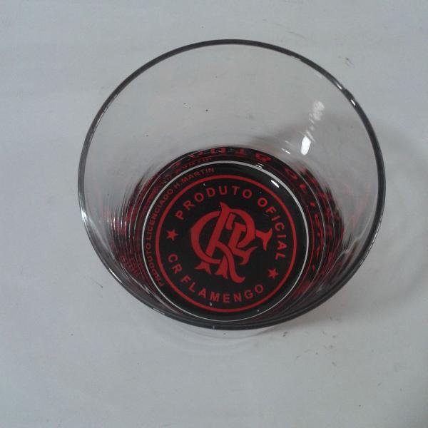 copo original de vidro - cr flamengo - produto oficial