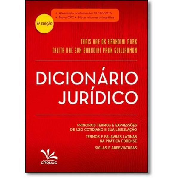 dicionário jurídico compacto - 5ª ed. 2016