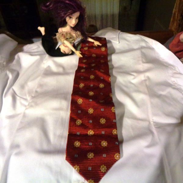 gravata italiana fendi -tafetá seda cor cereja