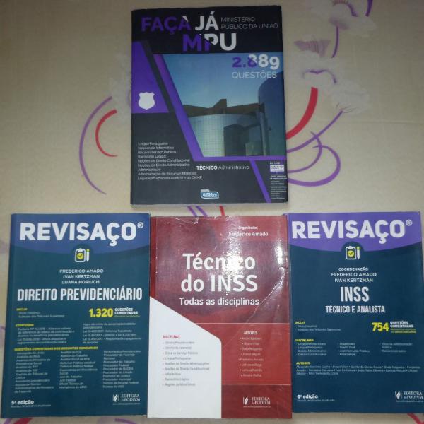 kit revisaço inss, livro teórico + bônus questões