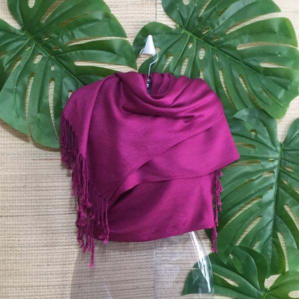 lenço pashimina fuschia