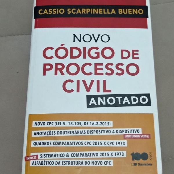 livro "novo código de processo civil anotado" - cássio