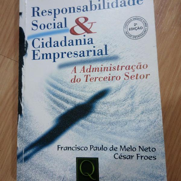 livro responsabilidade social &amp; cidadania empresarial a