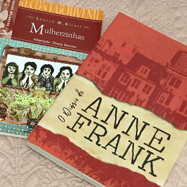 livros mulherzinhas e o diário de anne frank