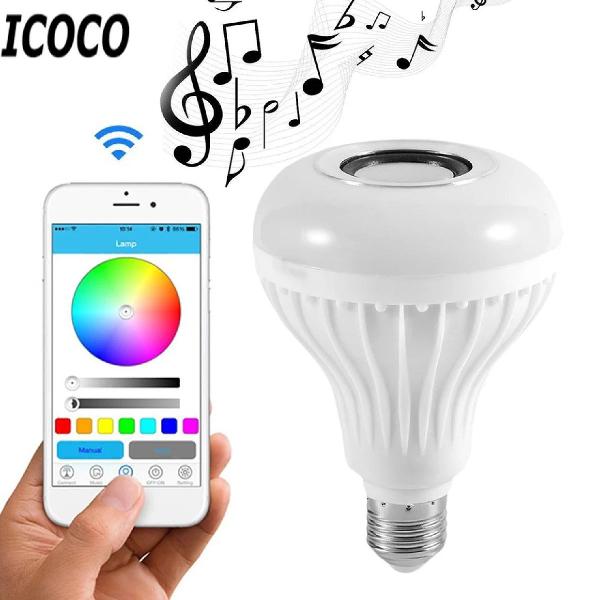 lâmpada Bluetooth com controle