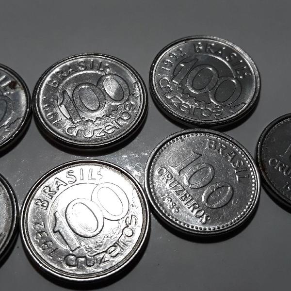 lote de moedas 100cruzeiros