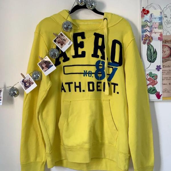 moletom aeropostale amarelo