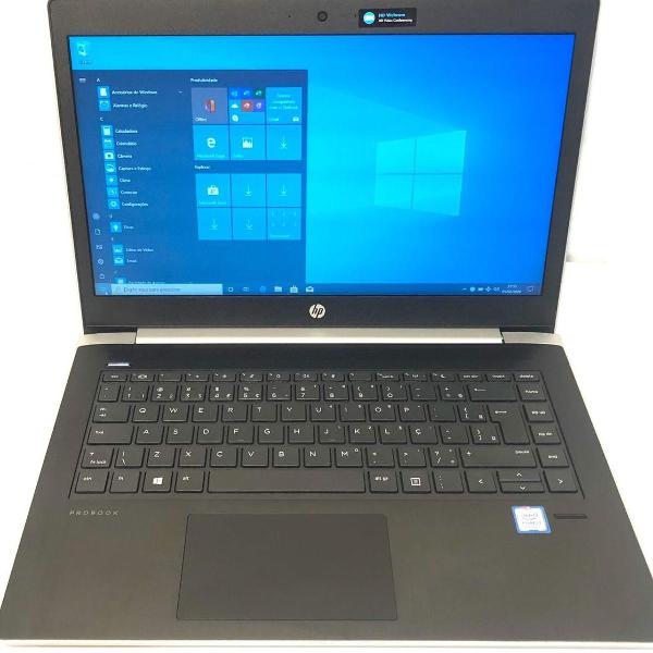 notebook empresarial hp core i7 de 8º geração