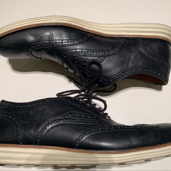 sapato preto cole haan øriginalgrand wingtip oxford