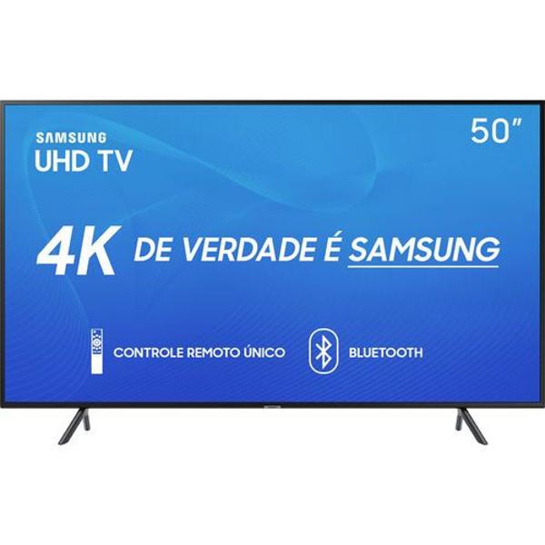 smart tv led 50" samsung 50ru7100 ultra hd 4k com conversor