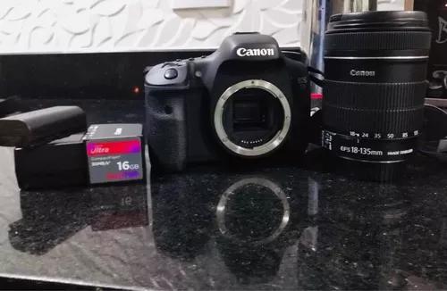 Camera Canon 7d Com Kit 18-135 Menos 10 Mil Clicks