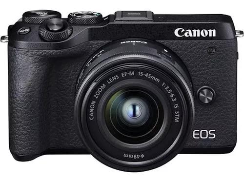 Canon Eos M6 Markii Kit 15-45mm F/3.5-6.3 Isstm- 32.5mp+nota