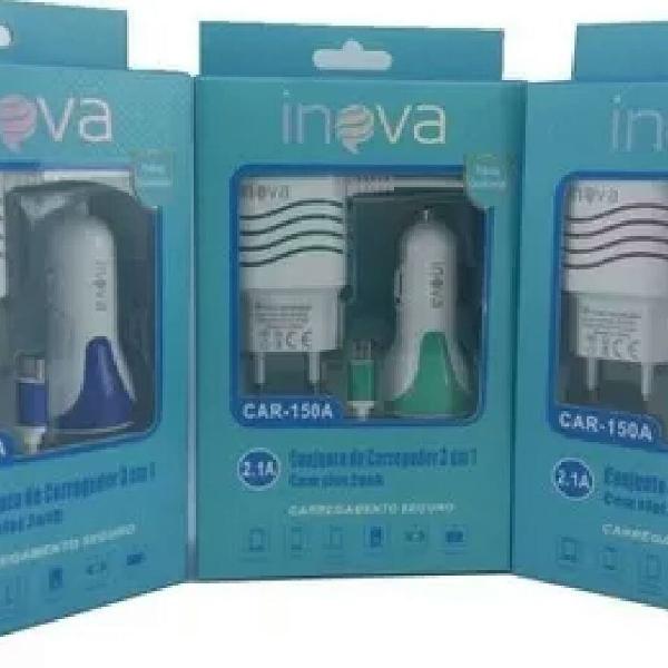 Carregador Inova 2.1a Com Adaptador Veicular