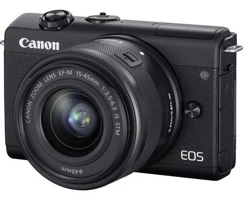 Câmera Canon Eos M200 Com 15-45mm Mirrorless Env Hoj Nov