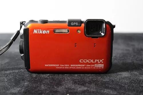 Câmera Nikon Coolpix Waterproof Gps Aw100