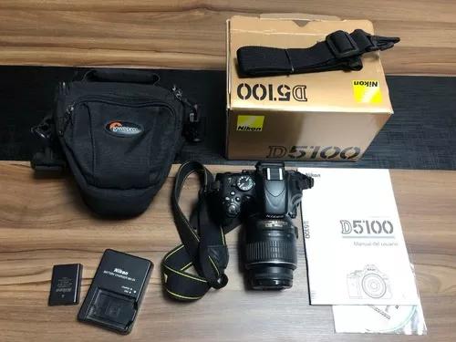 Câmera Nikon D5100 + Lente Nikon 18-55mm + Case E Caixa