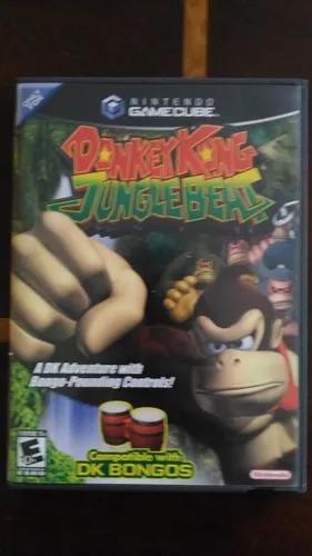 Jogo Donkey Kong Jungle Beat + Controle Tambor - Gamecube