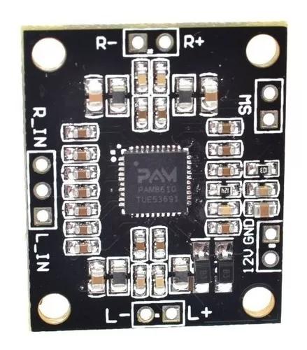 Mini Amplificador 2x 15w Estéreo Pam8610 Classe D