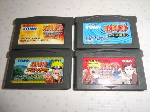 Oferta 4 Fitas Game Boy Advance Naruto Ninja Gba Japan Veja