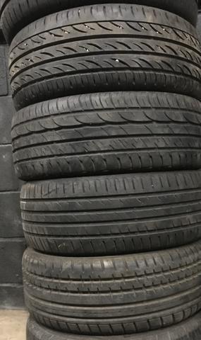 Pneus 16 perfil baixo 195/45 R16 semi novos