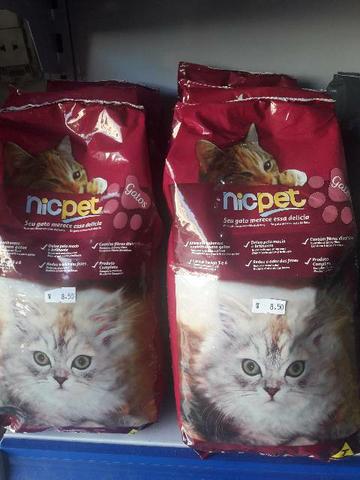 Ração Nicpet para gatos 1kg