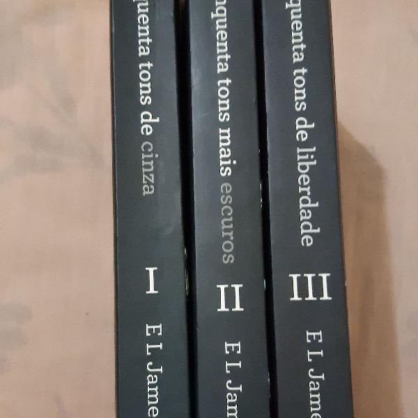 Trilogia cinquenta tons de + livro grey