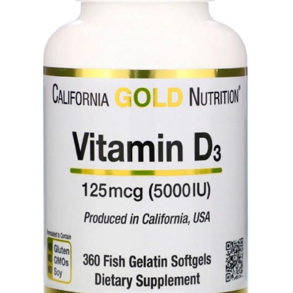 Vitamina D3 5000ui 360 cápsulas
