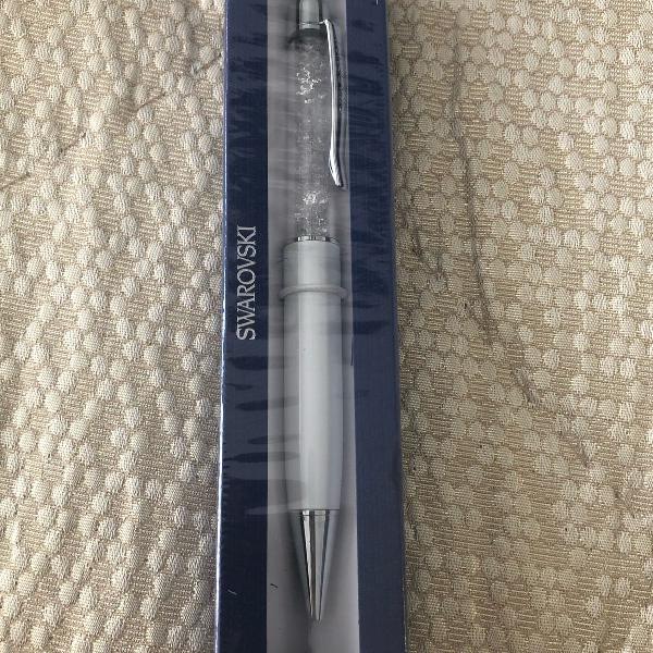 caneta swarovski original branca nova na embalagem