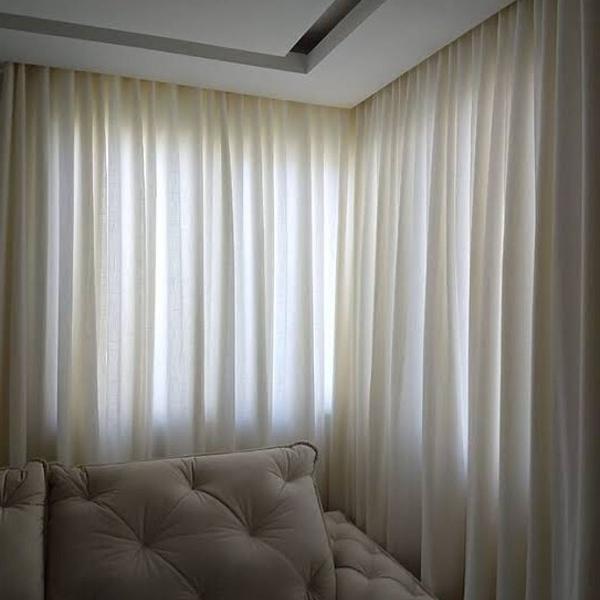 cortina/ porta balcão oxford cor marfim
