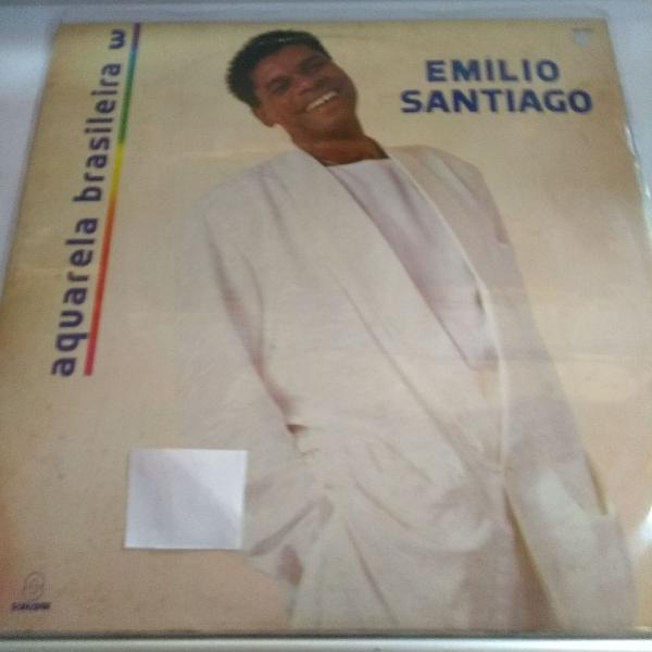 disco de vinil Emílio Santiago LP Aquarela Brasileira 3