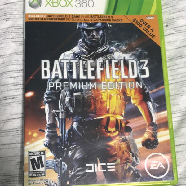 jogo battlefield 3 premium edition xbox 360
