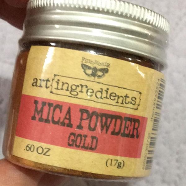 mica powder finnabair art ingredients - cor gold - prima
