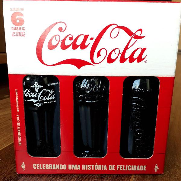pack garrafas históricas coca-cola