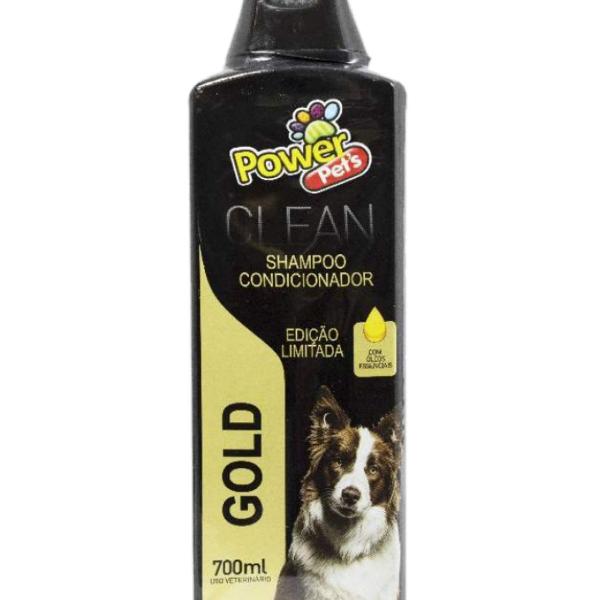 shampoo 2x1 para cães e gatos gold power pets 700 ml