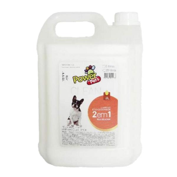 shampoo para cães 2x1 pele delicada -uso profissional 5l