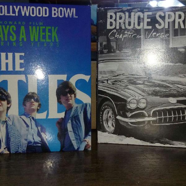 CDs repiques dos The Beatles e Bruce Springsteen
